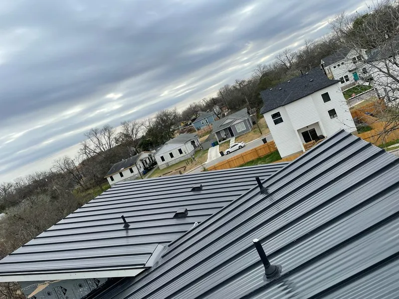 Standing seam metal roof panels with vents for Skylight Repair in Loganville